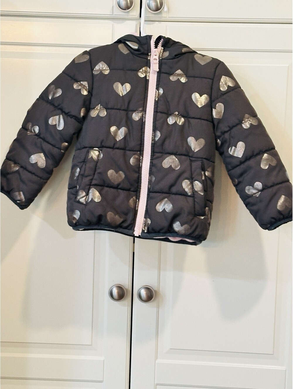 Carter’s Girl’s Fleece Lined Puffer Jacket Coat 3T